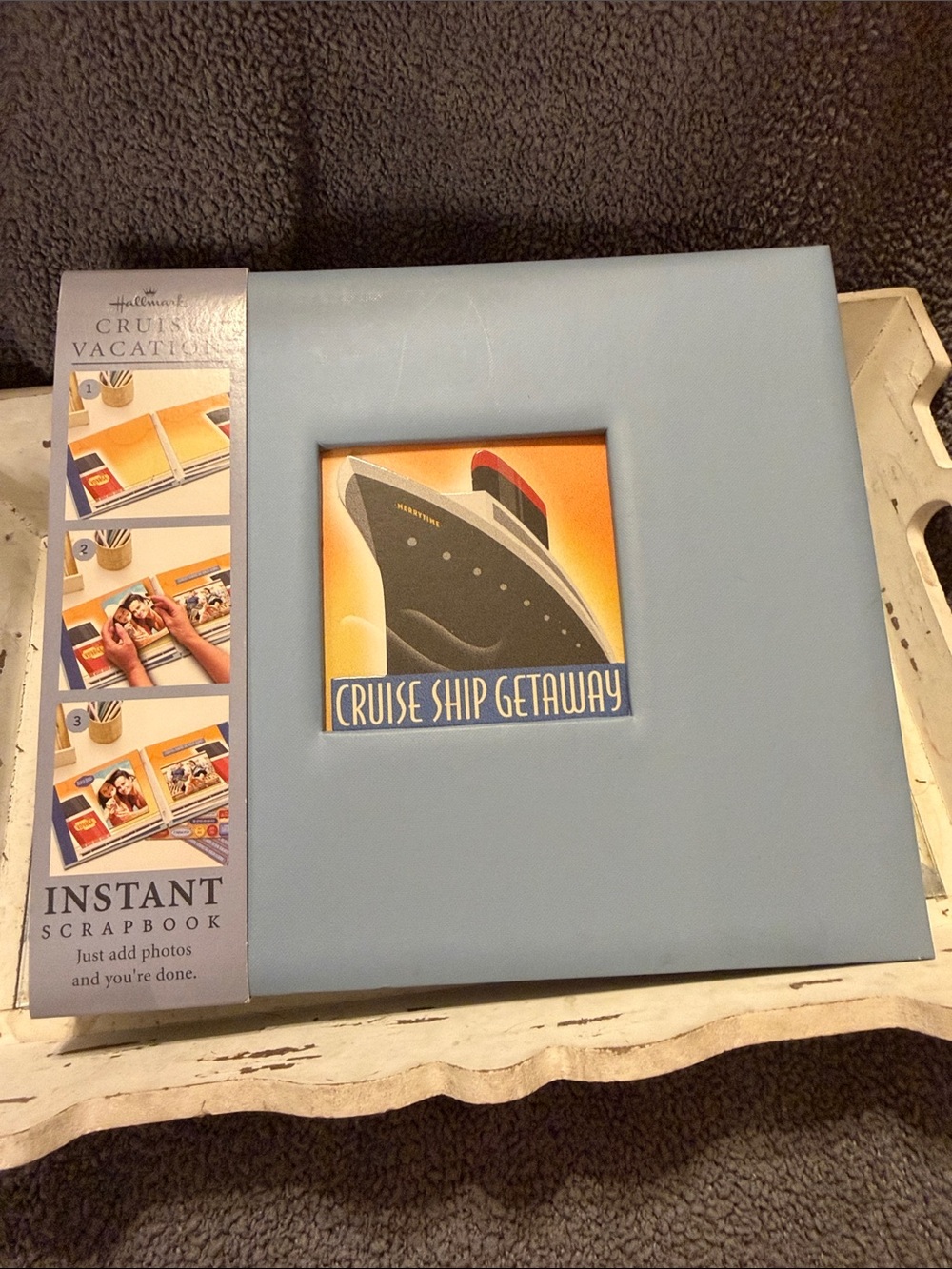 Hallmark Light Blue Cruise Ship Getaway Photo Frame new no box